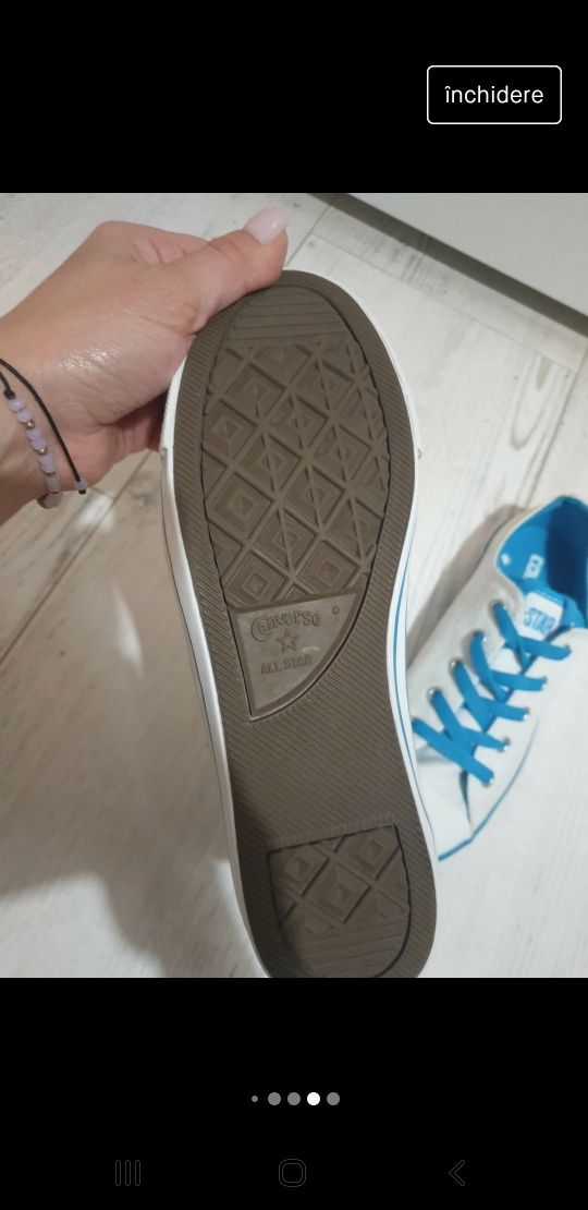 Tenisi albi Converse