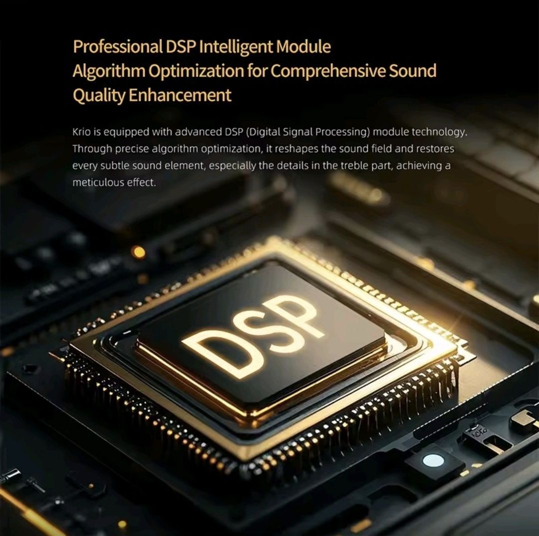 KZ Krio Bluetooth 5.3 Hi-Res ANC TWS блуту слушалки тапи