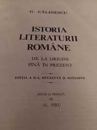 Carte istoria literaturii romane Călinescu
