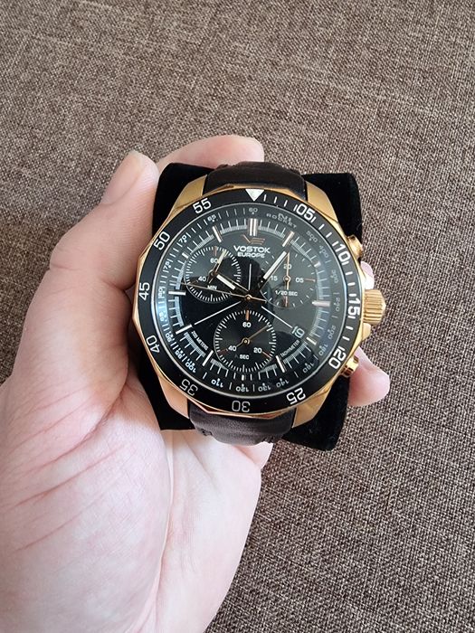 Ceas Vostok Europe N1 Rocket Cronograph Rose Gold Limited Edition