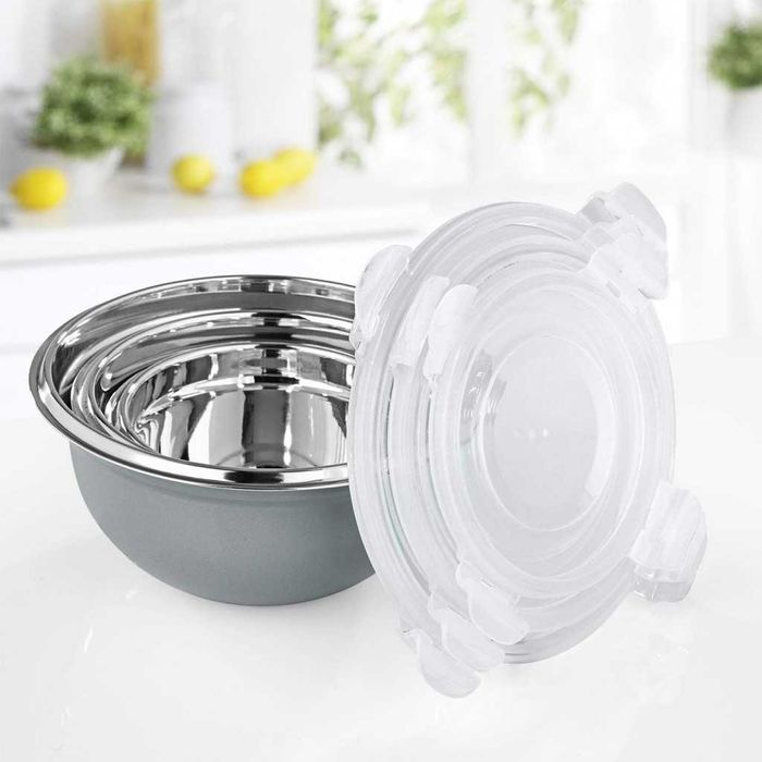 Комплект GOURMETmaxx купи от неръждаема стомана с капаци – 3 в 1