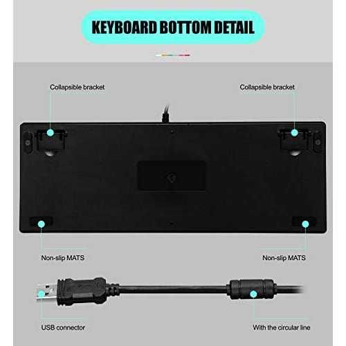 Клавиатура STELS K550, Геймърска, Механична, USB, RGB