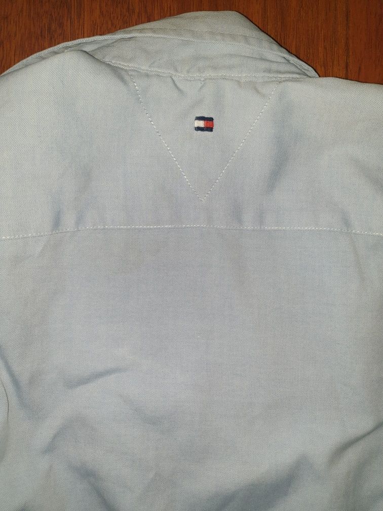 Vand camasa bleu, originala baieti Tommy Hilfiger