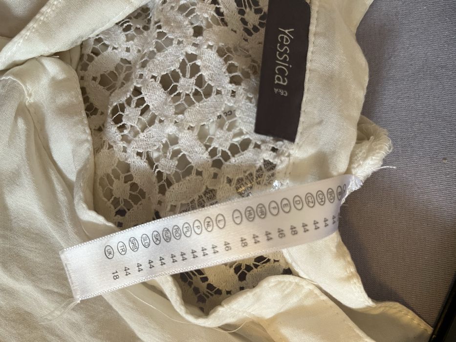 Bluza dama alba cu dantela 44