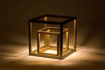Veioza metal aurie