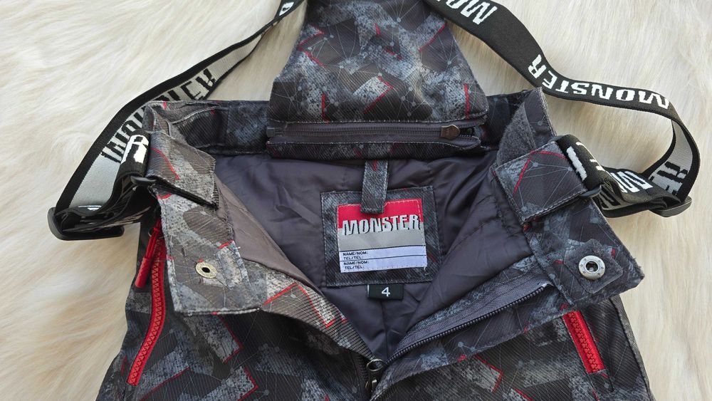 Детски ски гащеризон - панталон Monster 4 години НОВ