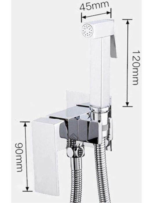 Kit dus incastrat in perete / kit pentru bideu