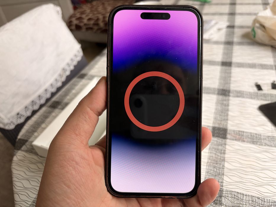 iPhone 14 PRO MAX 256 eSim + ориг кожен калъф + 7 скрийн протектора