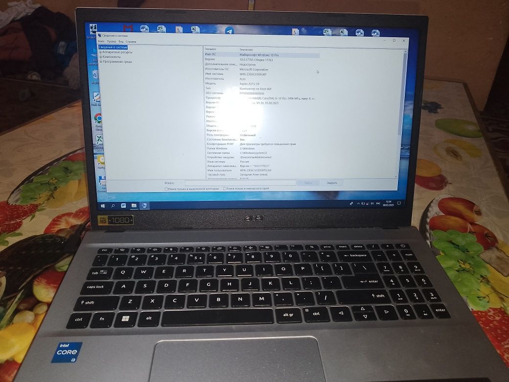 Acer Noutbook Aspire3  Yangi pachte