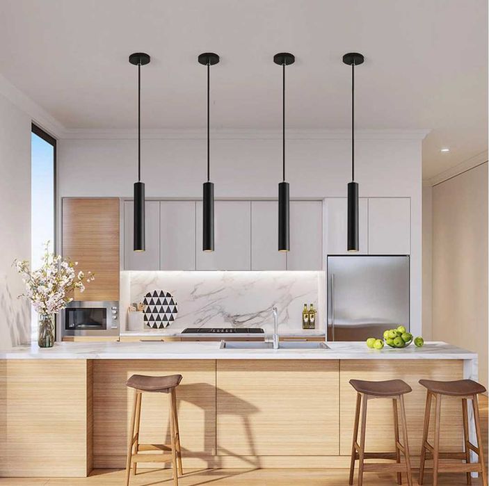 Set 2x plafoniera suspendata 3000k, 30 cm, inaltime ajustabila, LED