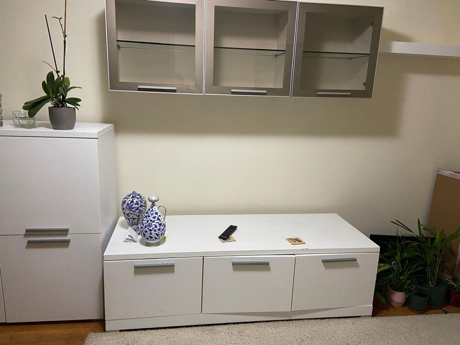 Mobila sufragerie stejar 4 piese + canapea