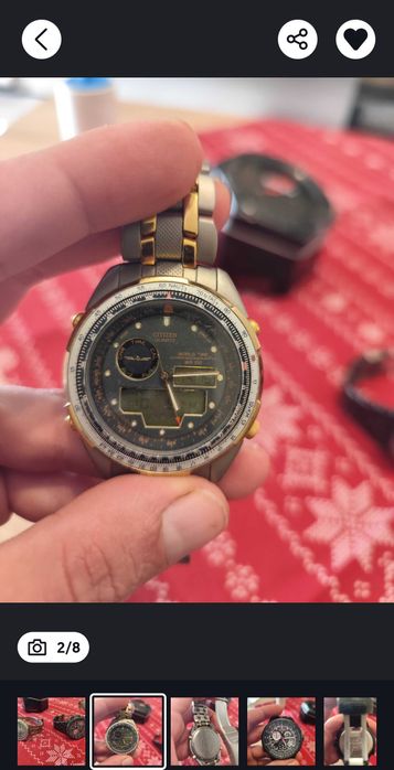 Citizen World time Chronograph Titanium