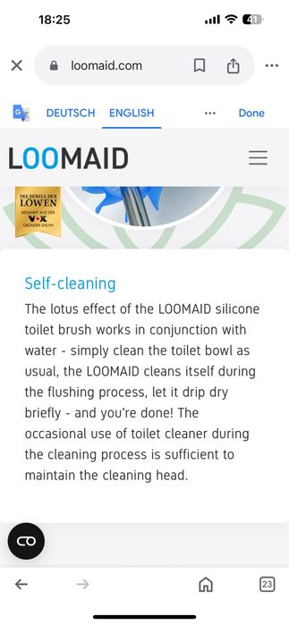 Силиконова четка за тоалетна Loomaid Germany