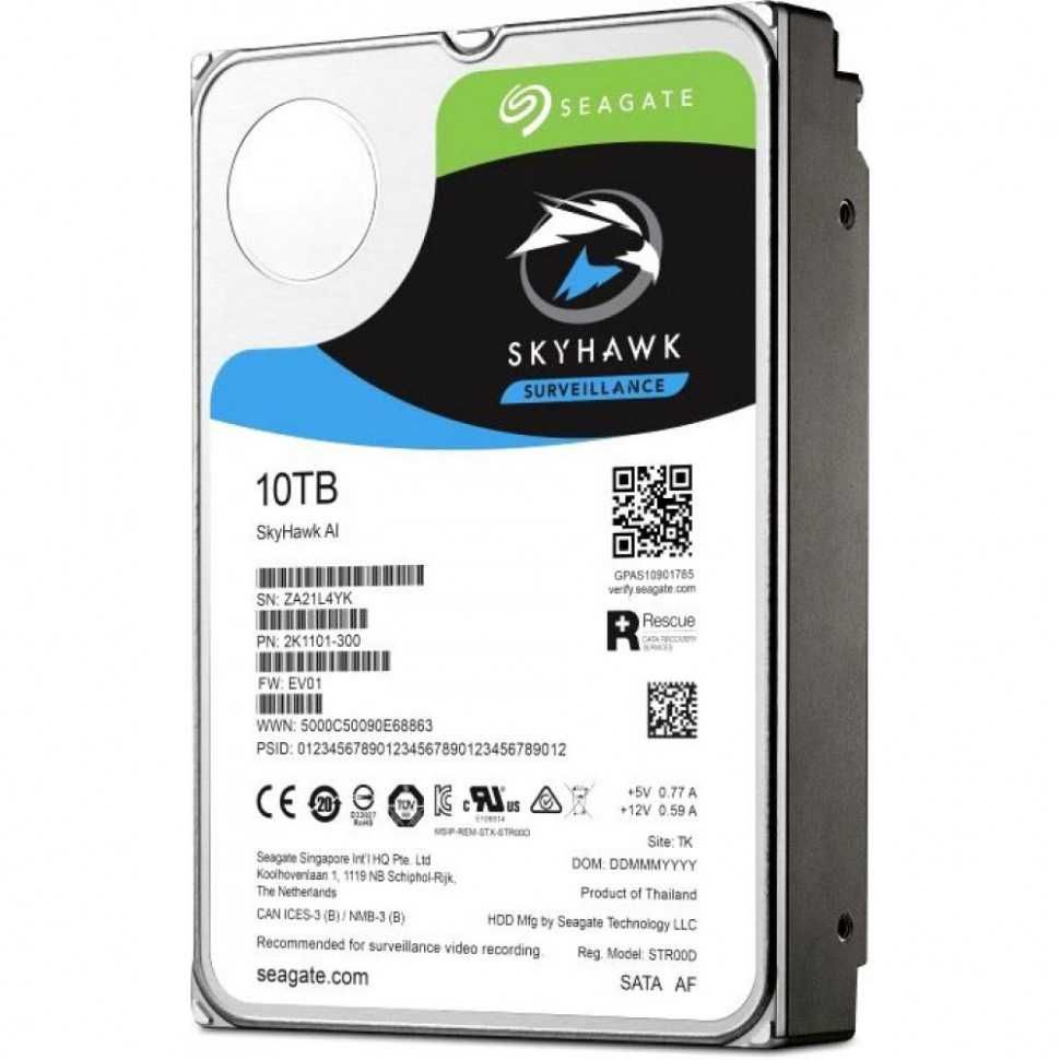 Жесткий диск для видеонаблюдения Seagate SkyHawk AI - 10TB