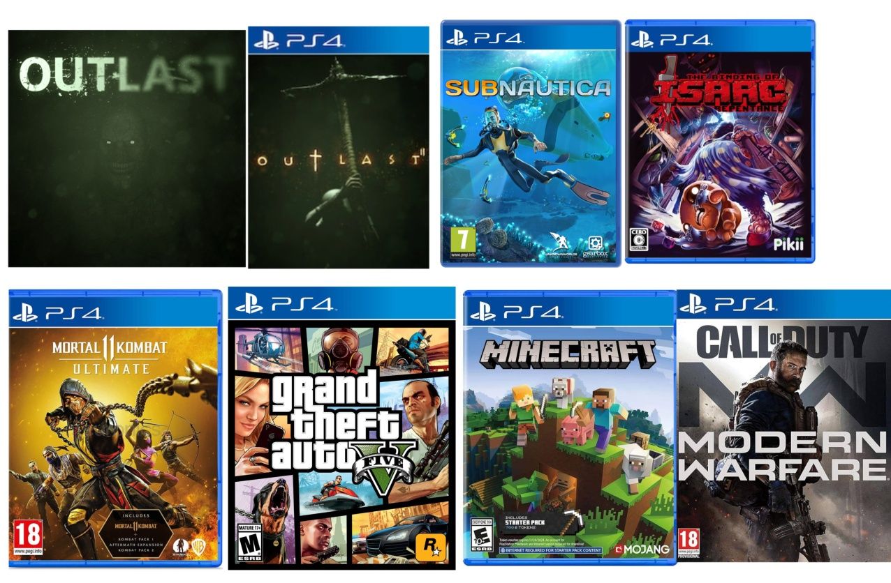 Playstation 4 | 15 ИГР, 2 ДЖОСТИКА,  7 ДИСКОВ