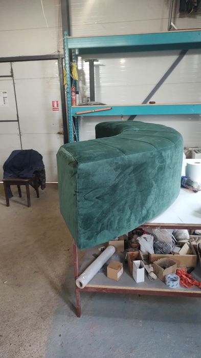 Set 2 canapele băncuțe, taburet, bancheta pe semirotund