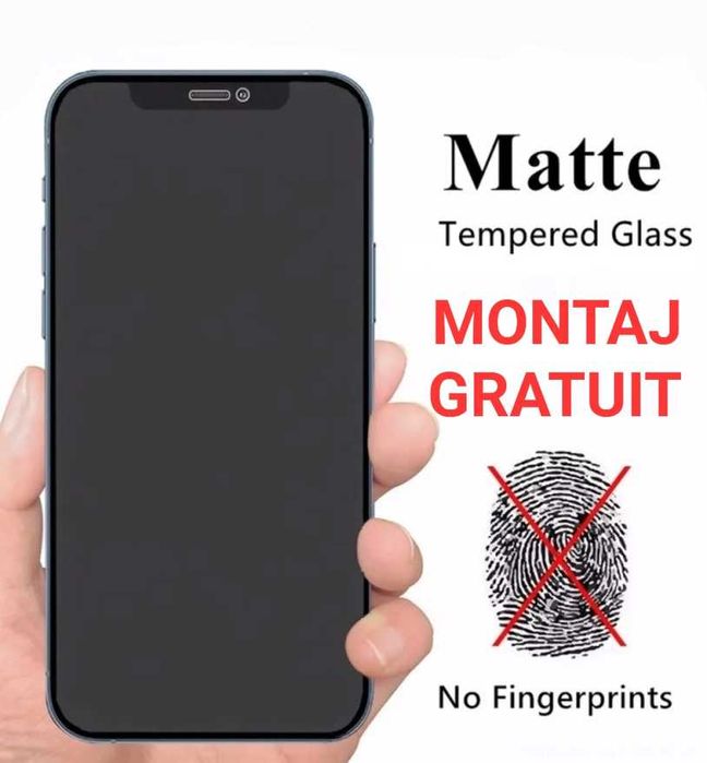 Folie Sticla Mata Full iPhone X / XS / 11 Pro / 12 /12 Pro /12 Pro Max