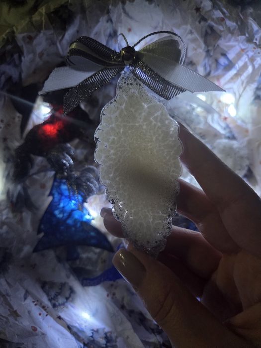 Новогодние наборы ёлочные игрушки из эпоксидной смолы