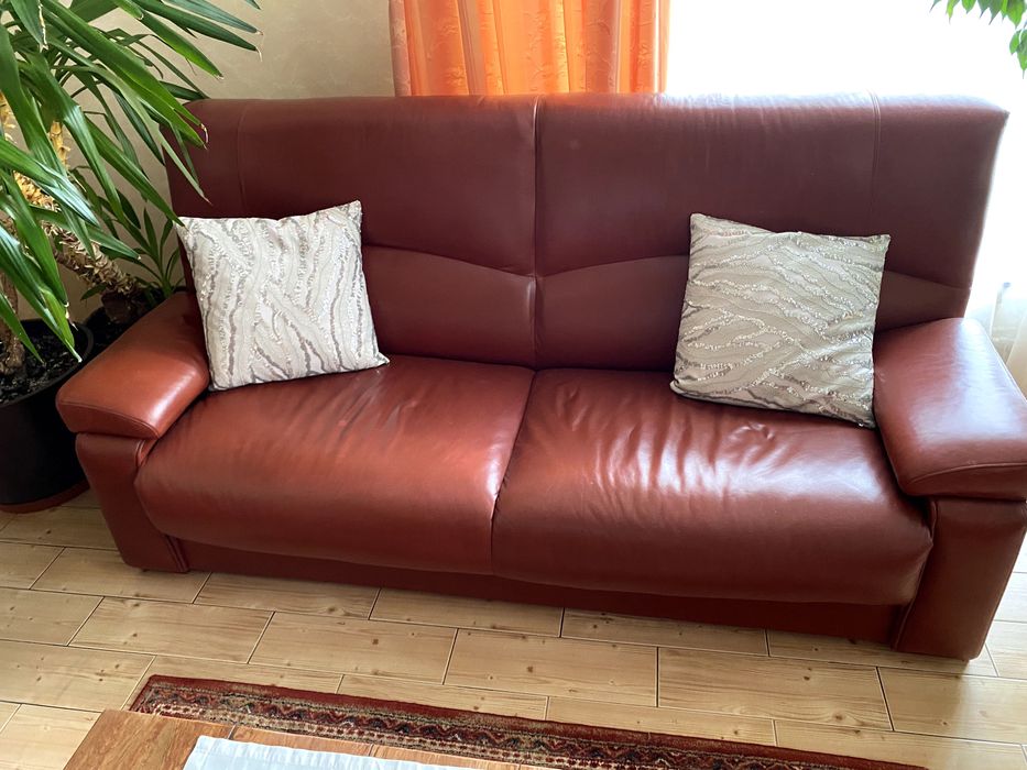 Vand canapele fixe din piele