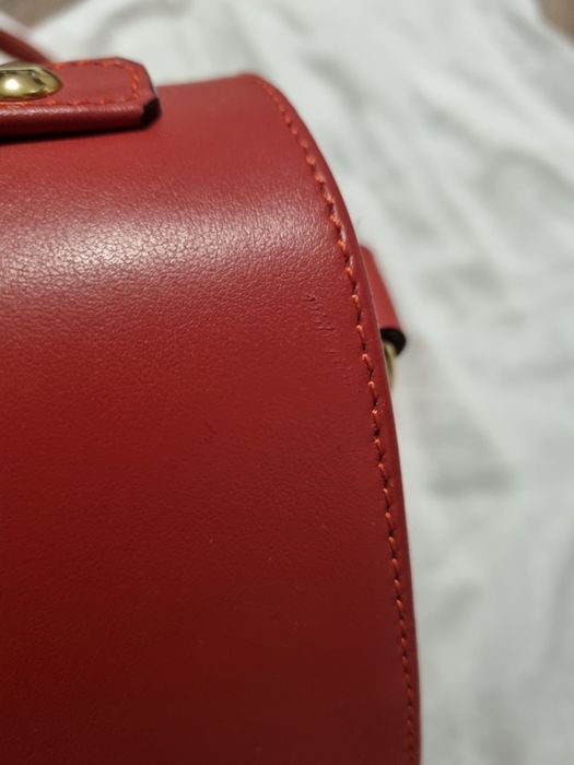 Geanta piele rosie
