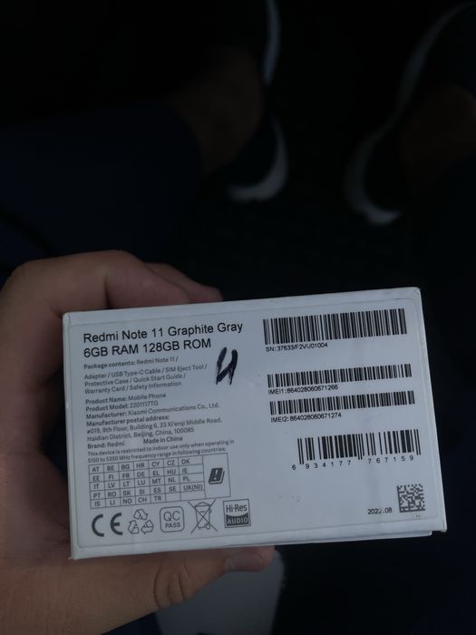 Redmi note 11 qora