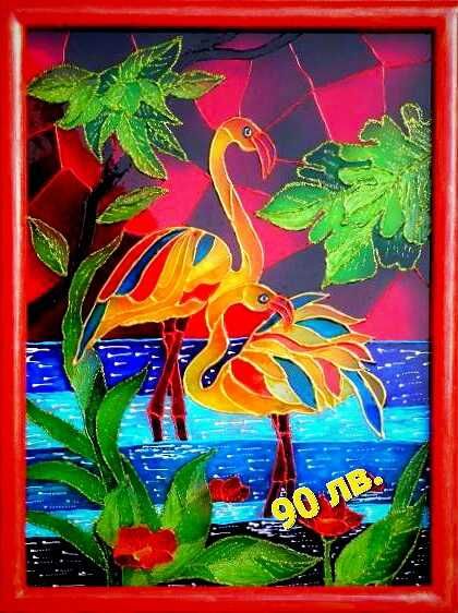 Авторски за ценители - техника тип витраж, рисувано стъкло