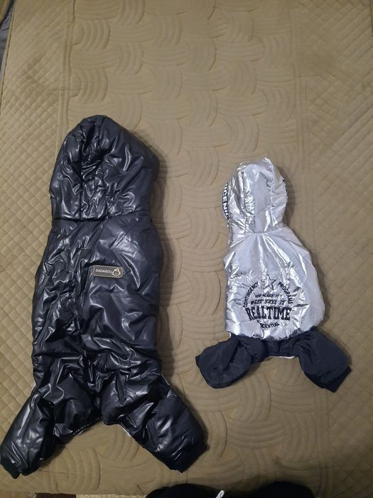 Комбинезоны для собак, чёрный XXL,серебристый S,на флисе ТМ2