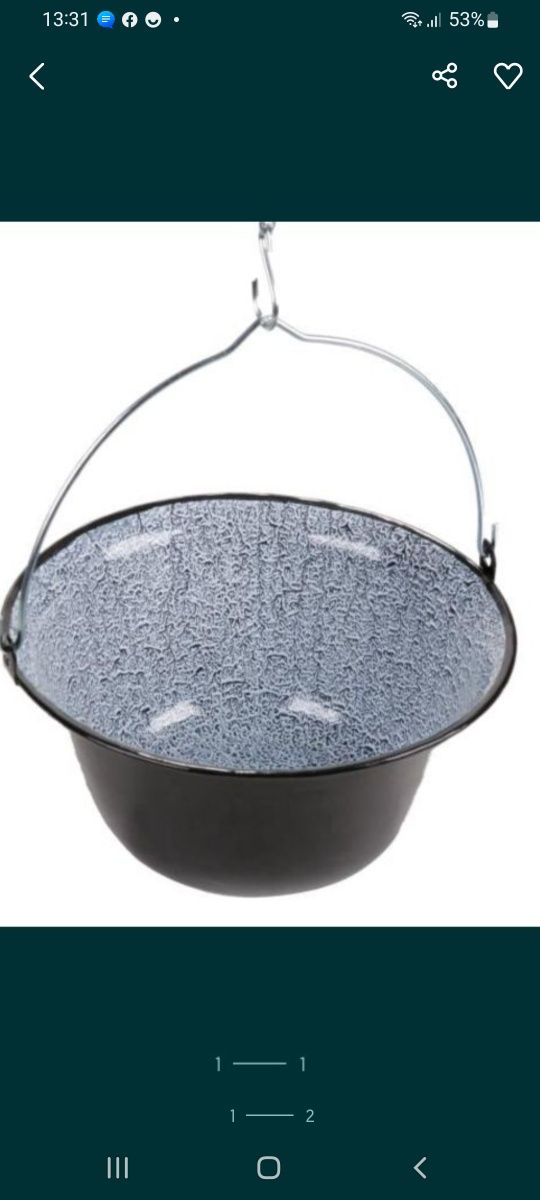 Ceaun fontă 22 L litr + sobă  cu burlane Promo 750 lei