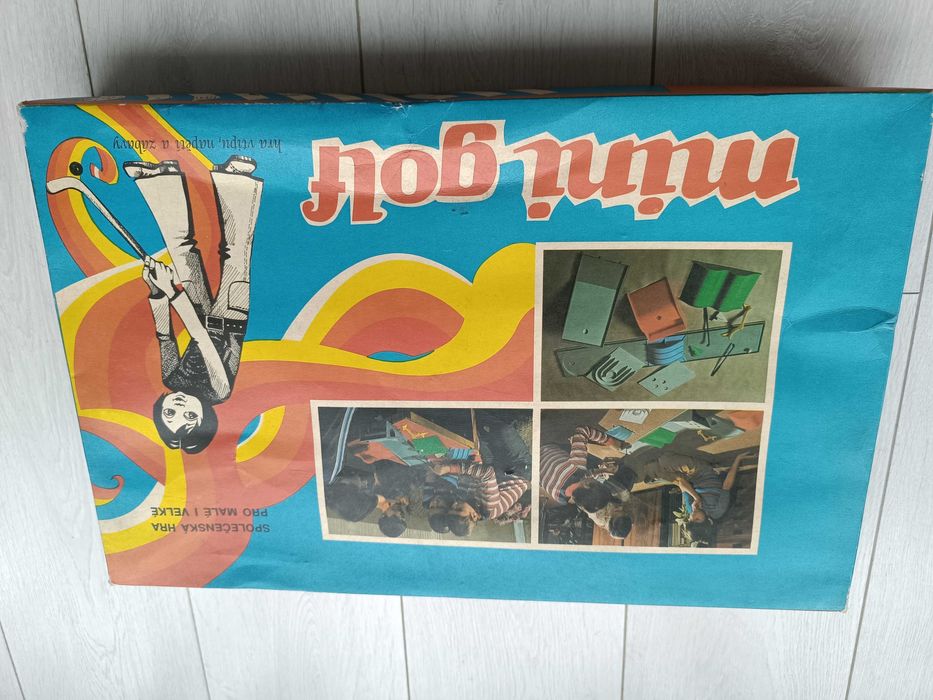 Чешка ретро настолна игра мини голф от 70-80те Chemoplast mini golf