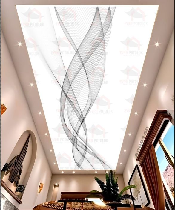 натяжной паталок фото обой хизмати