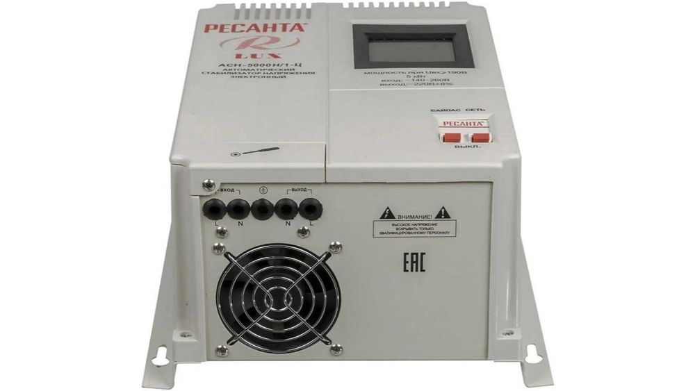 Стабилизатор напряжения АСН-5000Н/1-Ц Lux настенный