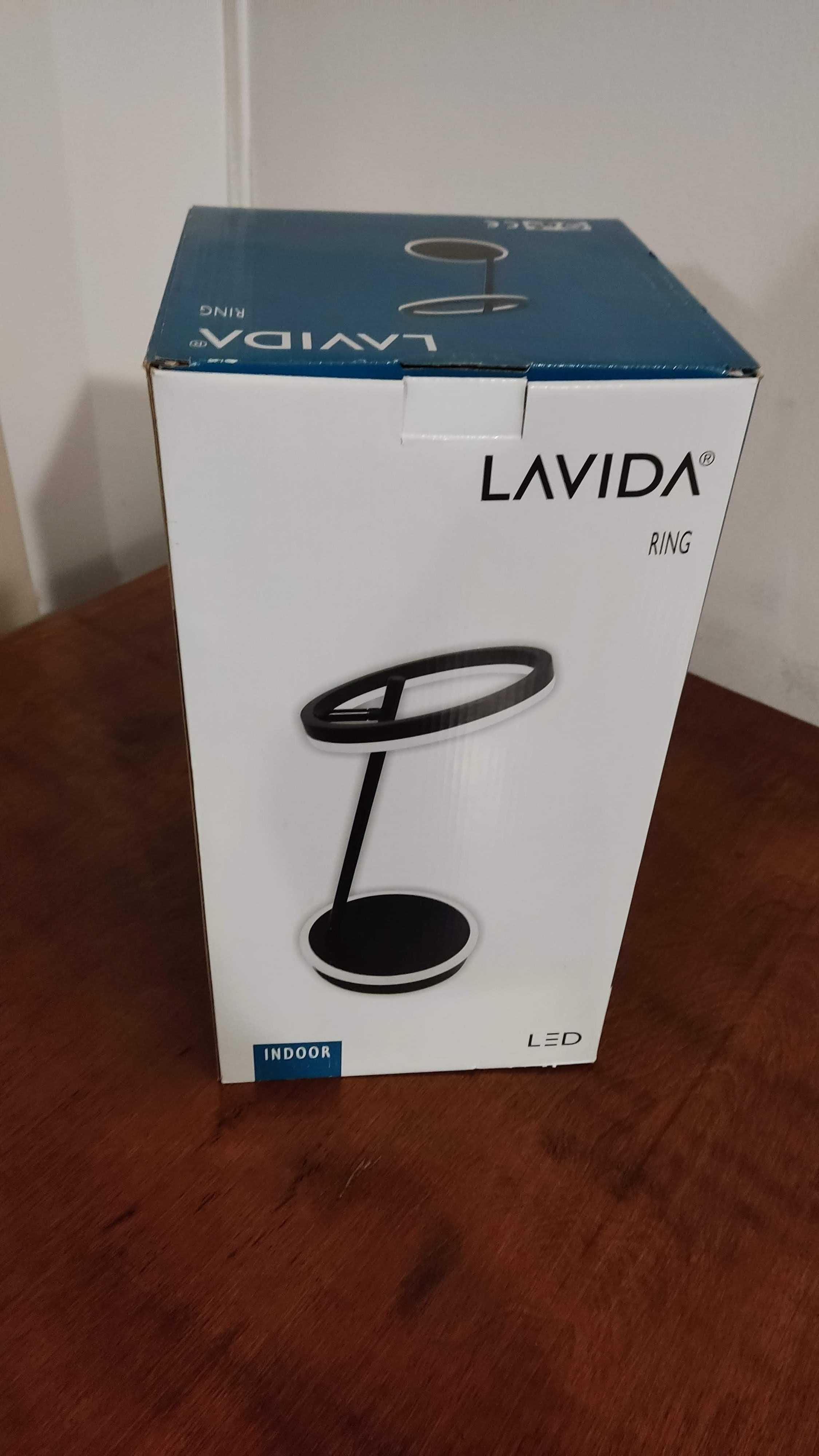 Нощна / настолна LED лампа Lavida Ring - 15 W, 4000 К