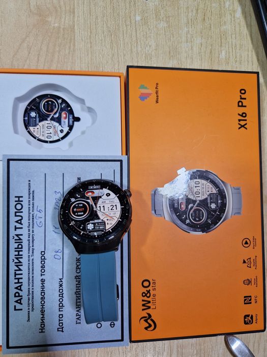 Часы X16PRO состояние новых есть. Запасные ремешки