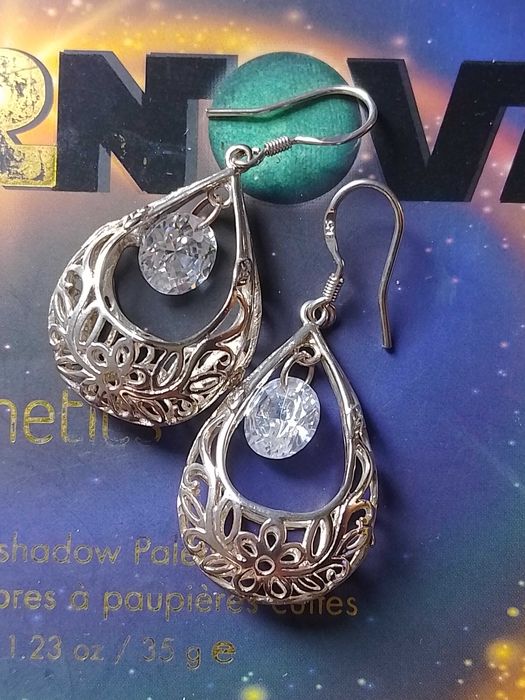 Дамски сребърни обеци различни модели