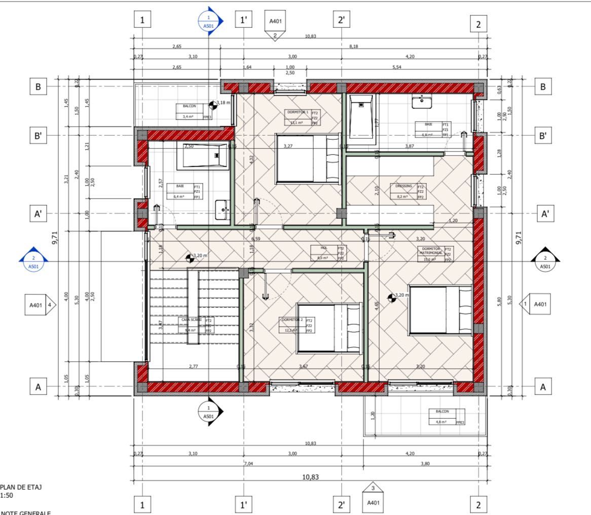 Teren cu autorizatia de construire pentru Ansamblu lux de 4 vile