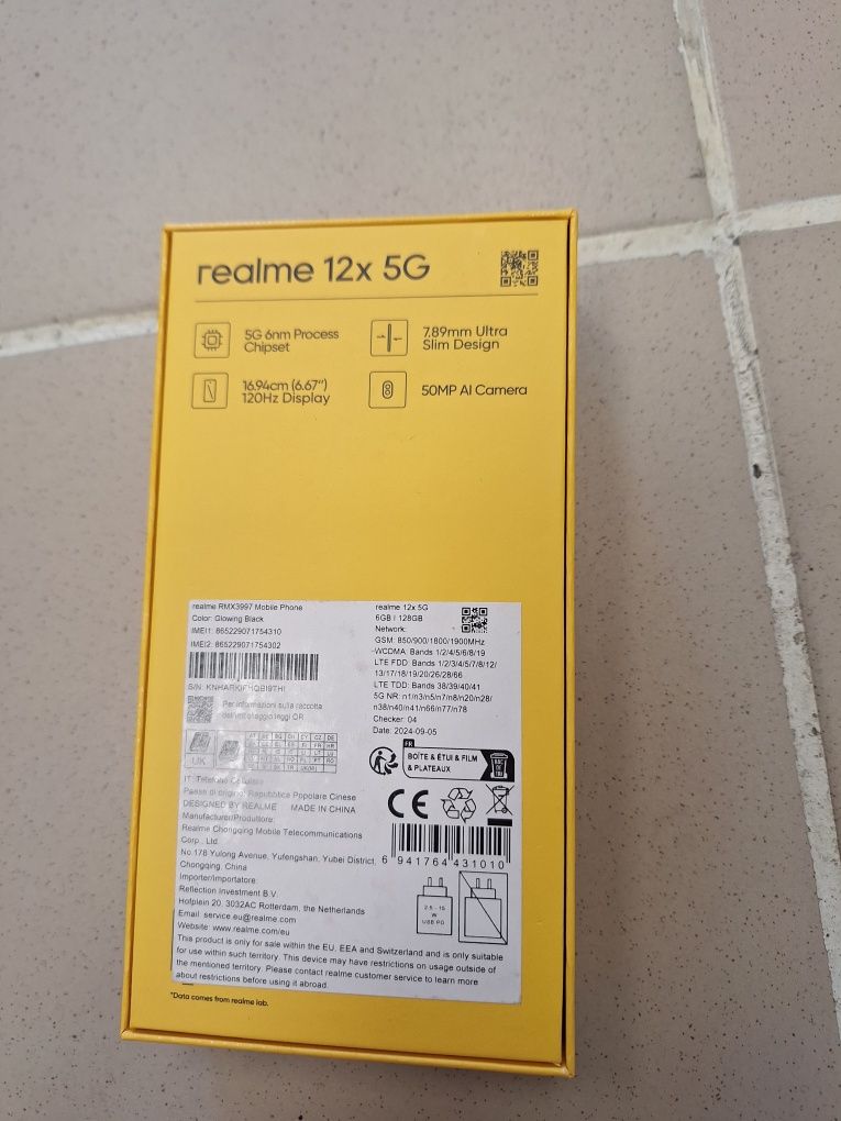 Realme 12x 5G 6/128gb • чисто нов