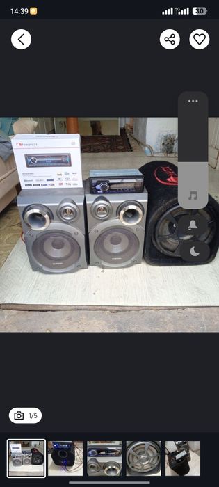 Продам сабвуфер с магнитолой