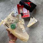 Air Jordan Retro 4 X Off White Sail