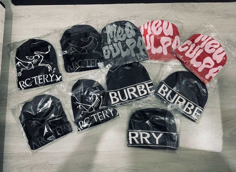 Шапки Burberry, Arc'teryx т.д. Стильные шапки для зимы, lux качества