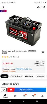 Baterie, acumulator auto start-stop