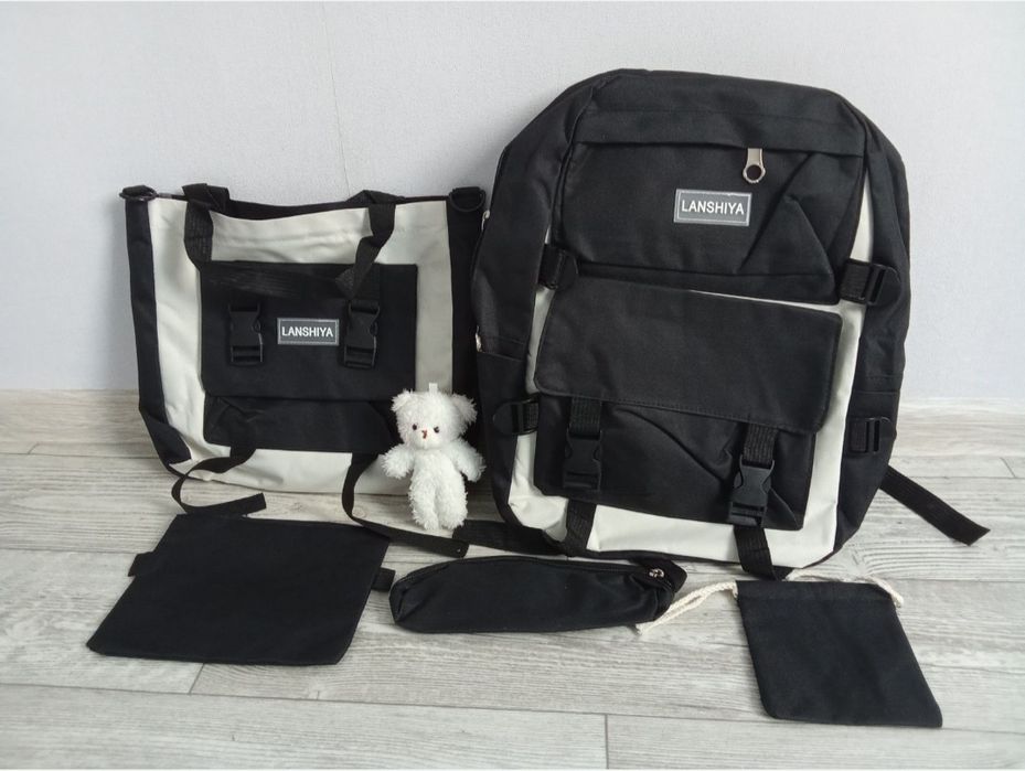 Новый 5в 1 рюкзак, подходить и мальчикам и девочкам