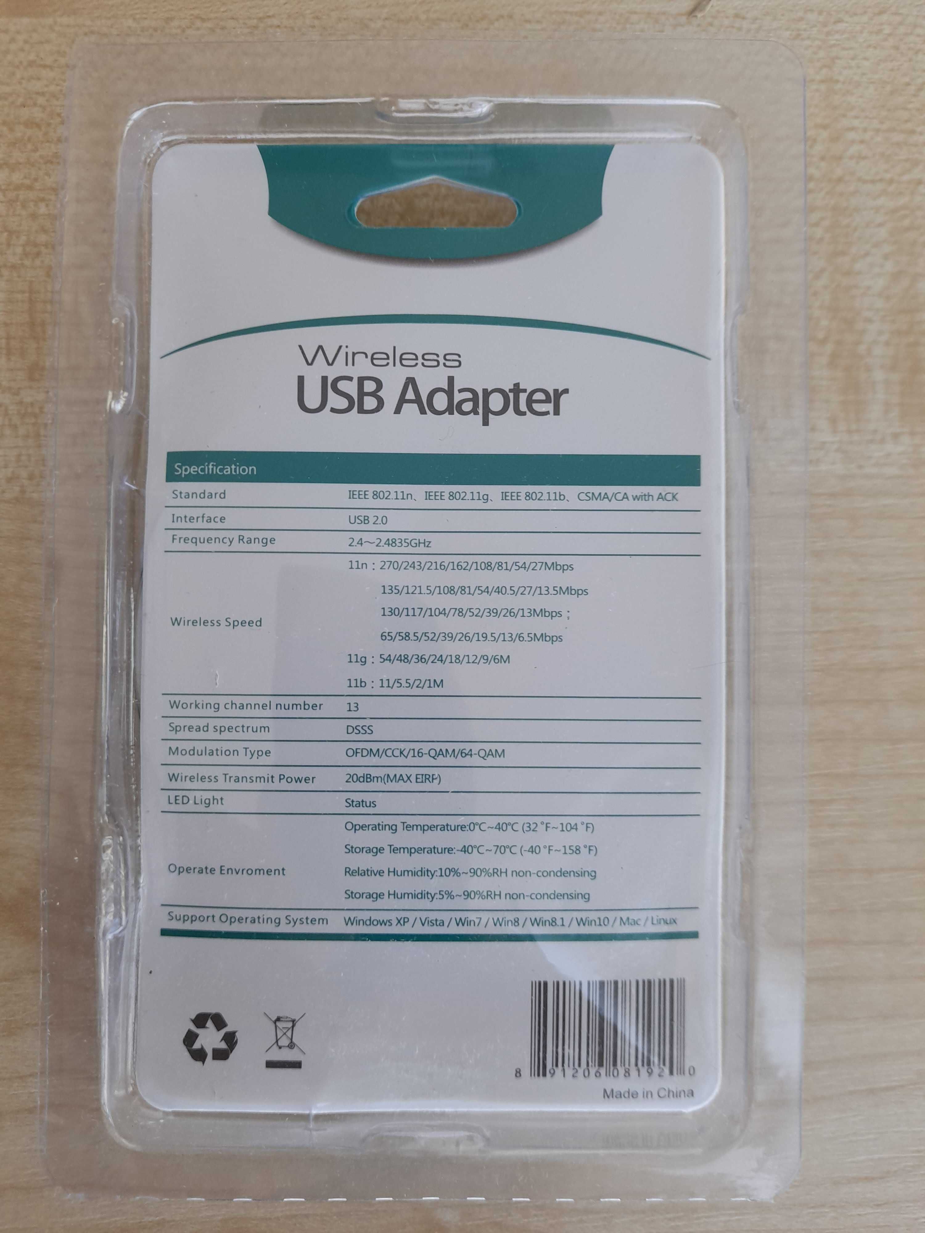 NOU! Adaptor wi-fi USB 300 Mbps ANTENA, Stick wireless pentru Internet