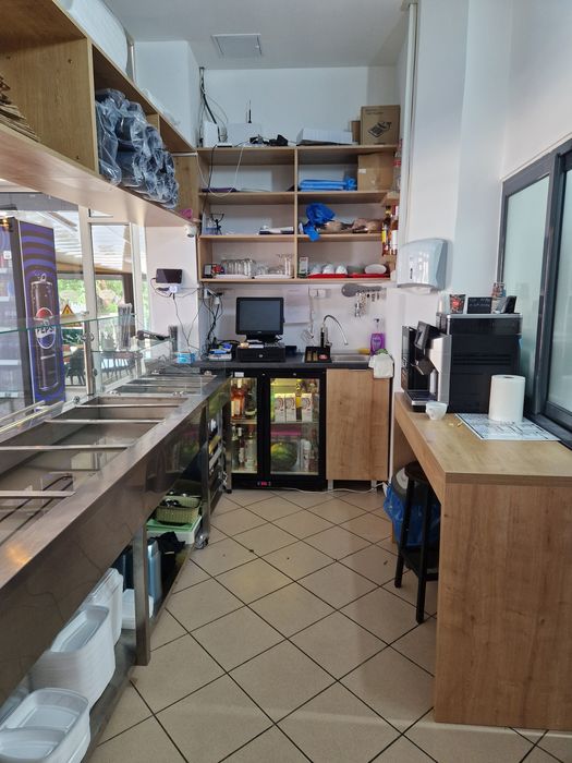 Vând afacere autoservire împinge tava, meniul zilei
