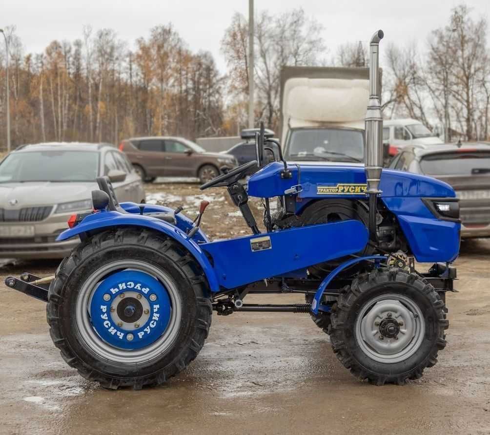 Трактор Русич Т-30 ВОМ 4x4 с фронт погрузчиком! В рассрочку/кредит!