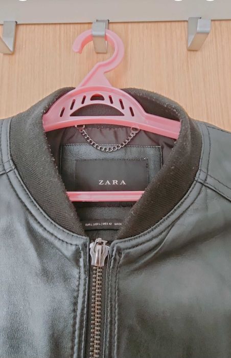 Кожен бомбър Zara естествена кожа