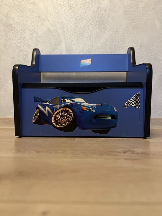 Băncuță cu spațiu de depozitare „Cars” – perfectă pentru copii