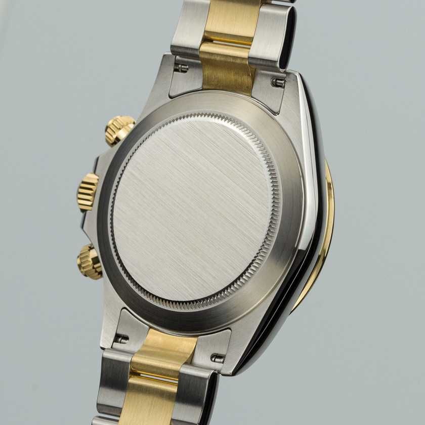 Rolex Daytona Cosmograph Gold & Steel 116523 White Panda Racing dial