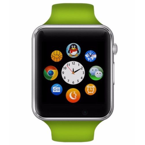 Smartwatch cu Telefon iUni A100i, LCD 1.54 Inch, BT, Camera, Verde