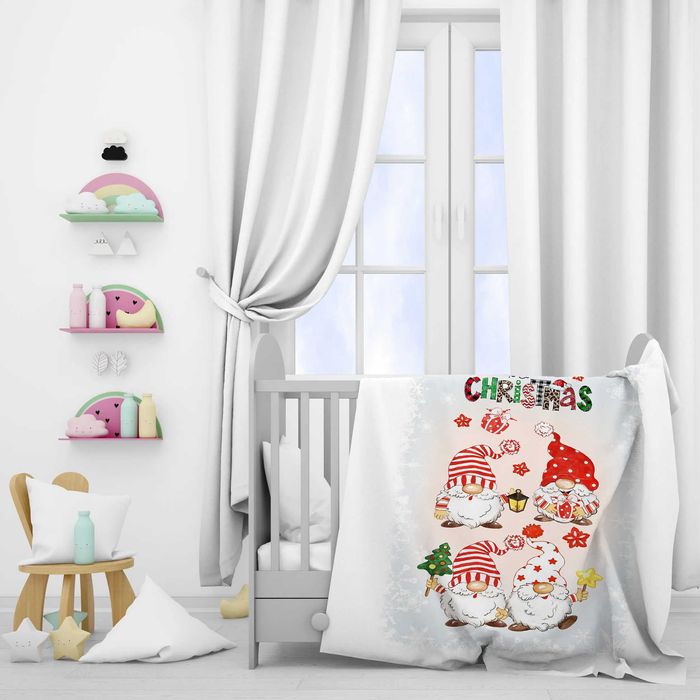 Детски поларени одеяла с КОЛЕДНИ мотиви - 8 варианта