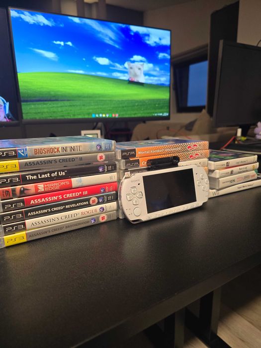 Colectie jocuri psp, ps3, ds, 3ds si wii, alaturi de consola psp 3000